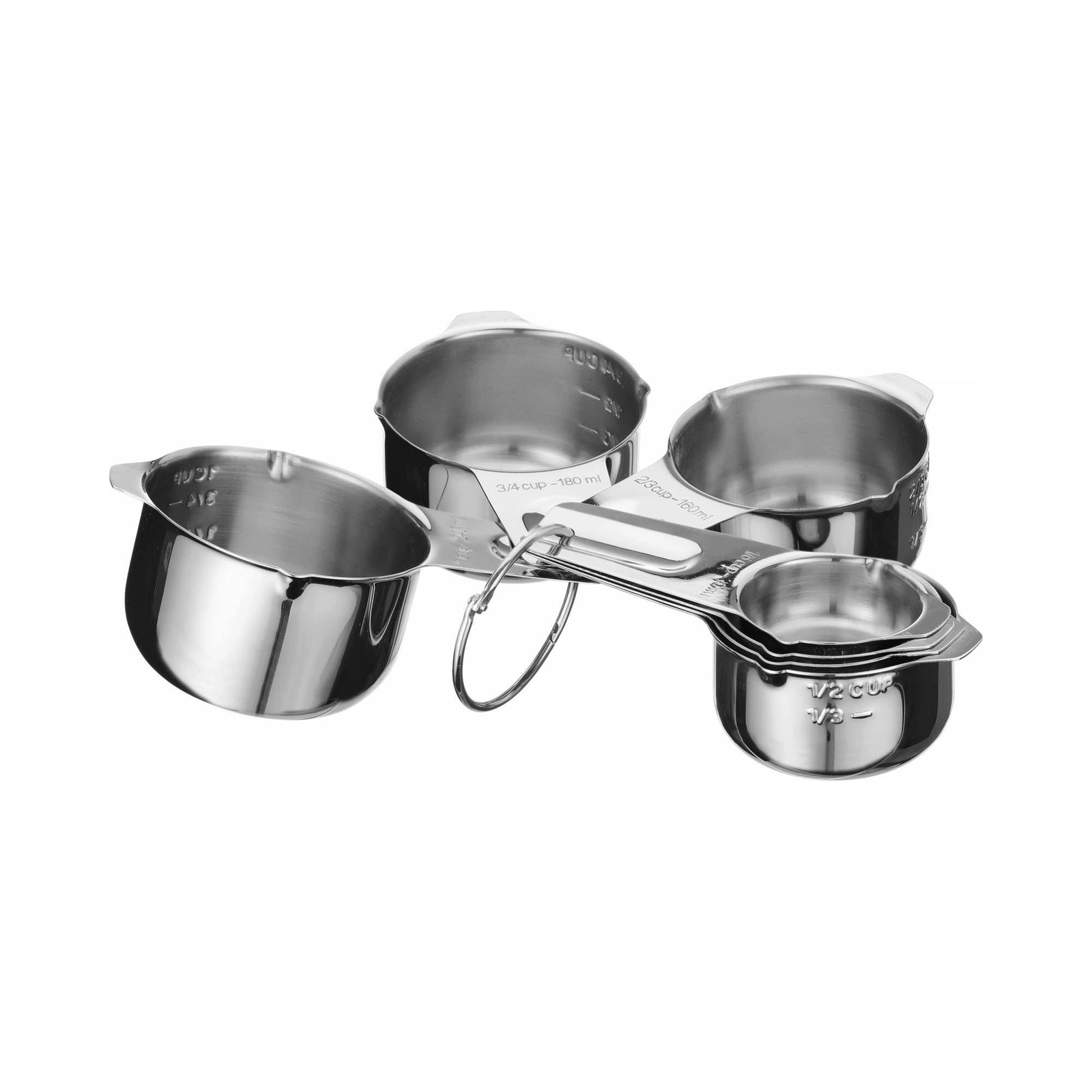 Miarka – zestaw 7 szt., 30, 60, 80, 120, 160, 180, 240 ml | BAR UP, 596487