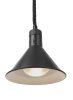 Lampa do podgrzewania potraw wisząca, stożkowa, czarna, 0,25 kW, 230 V, ⌀275×250 mm | HENDI, 273845