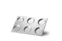 Taca aluminiowa GN 1/1 z formami, 530x325 mm | HENDI, 808740