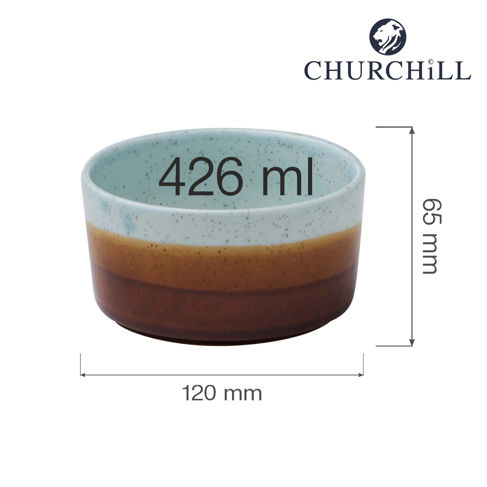 Miska do zupy Ø120 mm | CHURCHILL, Nourish Siena Duck Egg