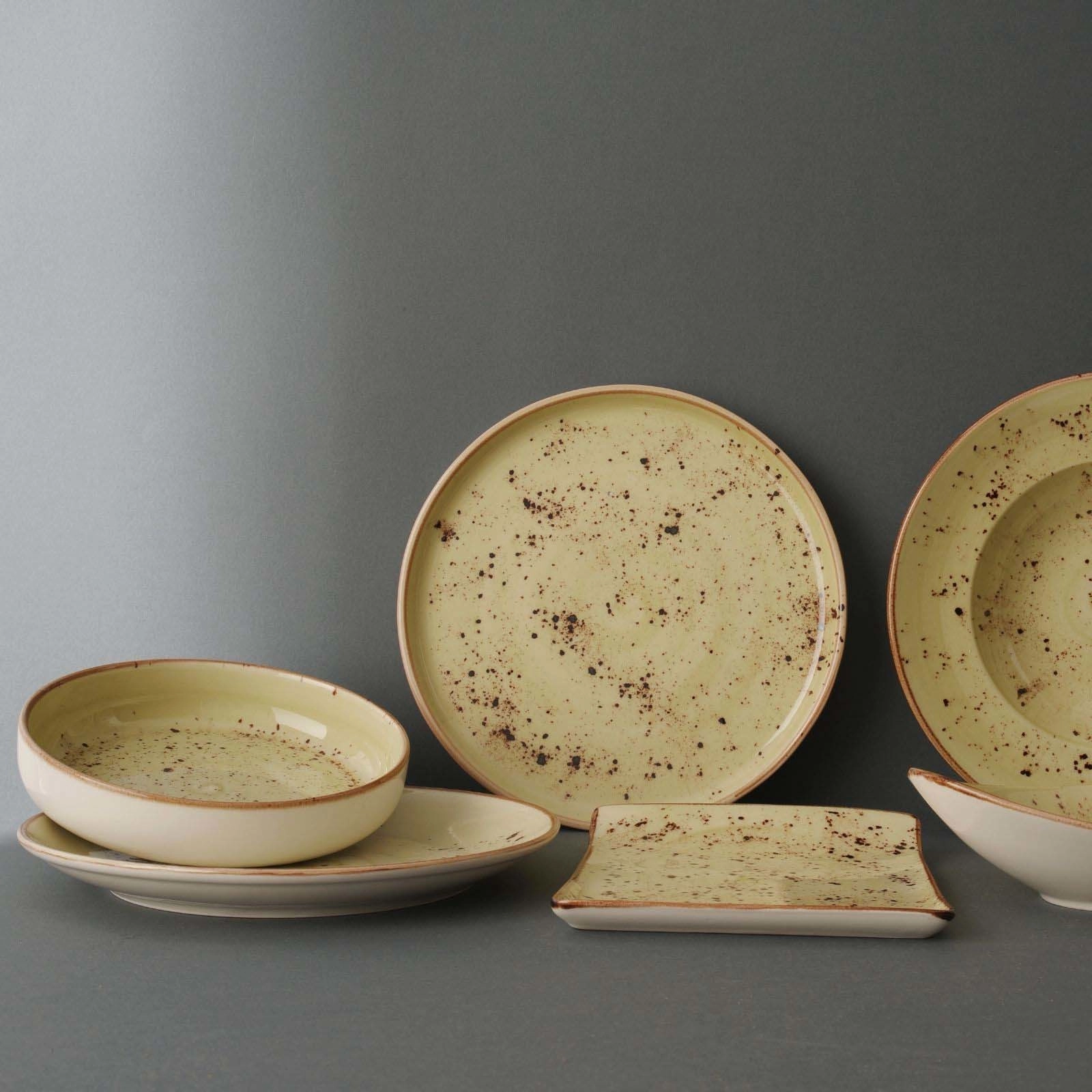 Spodek do cappuccino, Ø160 mm, zielony | FINE DINE, Olive