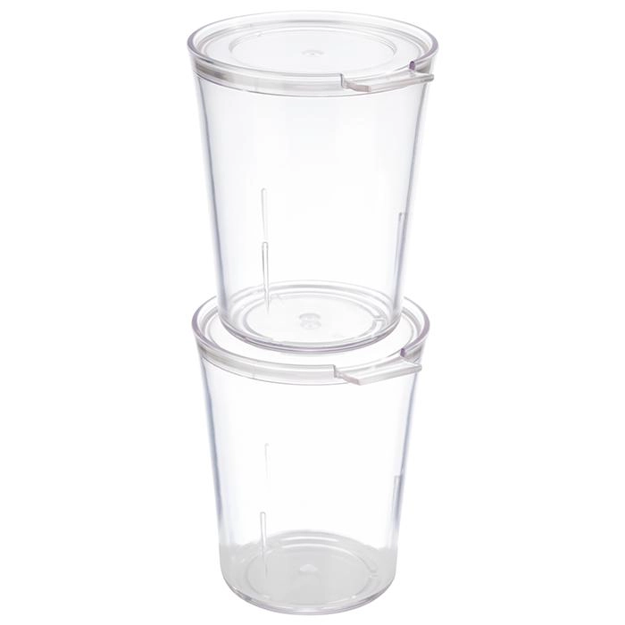 Zestaw pojemników z pokrywami, 0,25 l, 100x80 mm | APS, Super Cup
