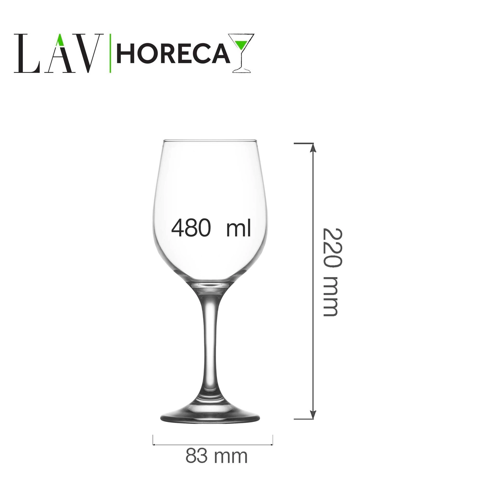 Kieliszek do wina, 480 ml | LAV, Valencia