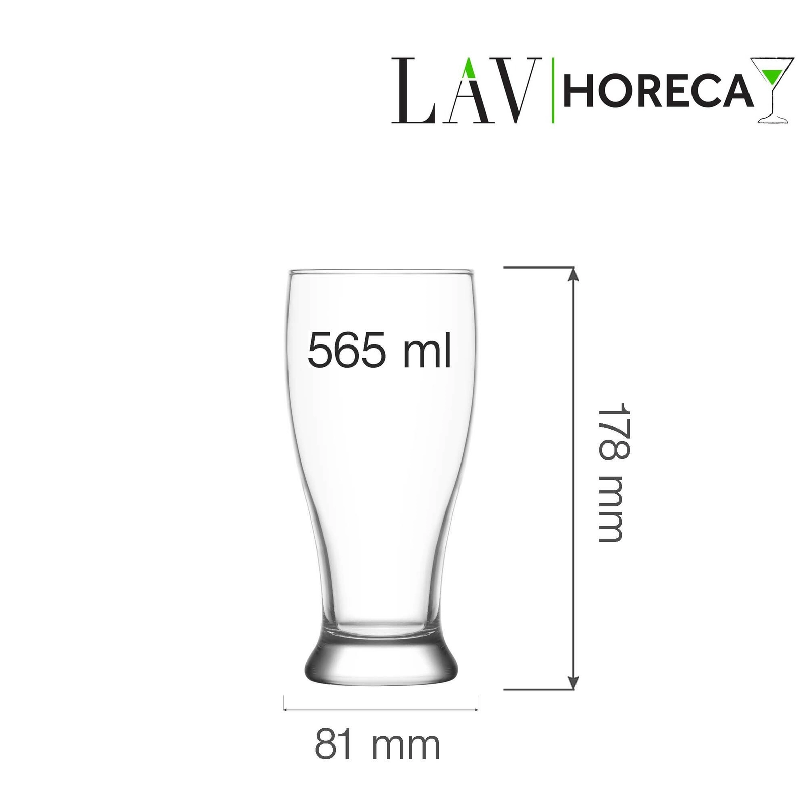 Szklanka do piwa, 565 ml | LAV, Belfast
