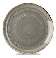 Talerz płytki, Ø324 mm | CHURCHILL, Stonecast Peppercorn Grey