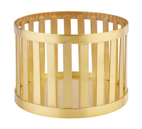 Koszyk okrągły metalowy Ø150 mm, złoty | APS, Basket