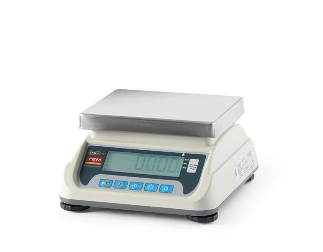 Waga sklepowa LCD z portem RS232 i legalizacją, 6 kg, 255x264x189 mm | TEM, ECO+