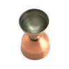 Miarka barmańska Bell z prostą krawędzią, ze stali nierdzewnej, antyczna miedź, 25/50 ml | BARFLY, Bell