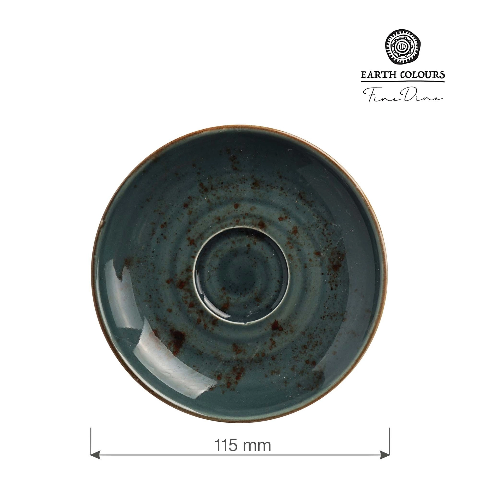 Spodek do espresso, Ø115 mm, szary | FINE DINE, Arando