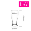 Szklanka do piwa, 565 ml | LAV, Brotto