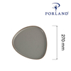 Talerz trójkątny, 270 mm, ciemnoszary | PORLAND, Seasons Stone