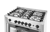 Kuchnia gazowa 5-palnikowa z piekarnikiem konwekcyjnym i grillem, 14,3 kW + 2,9 kW, 230 V, 900×653×900 mm | HENDI, Kitchen Line
