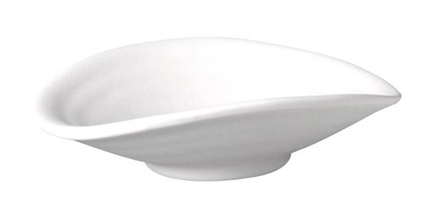 Półmisek owalny z melaminy 130×110 mm, biały | APS, Zen