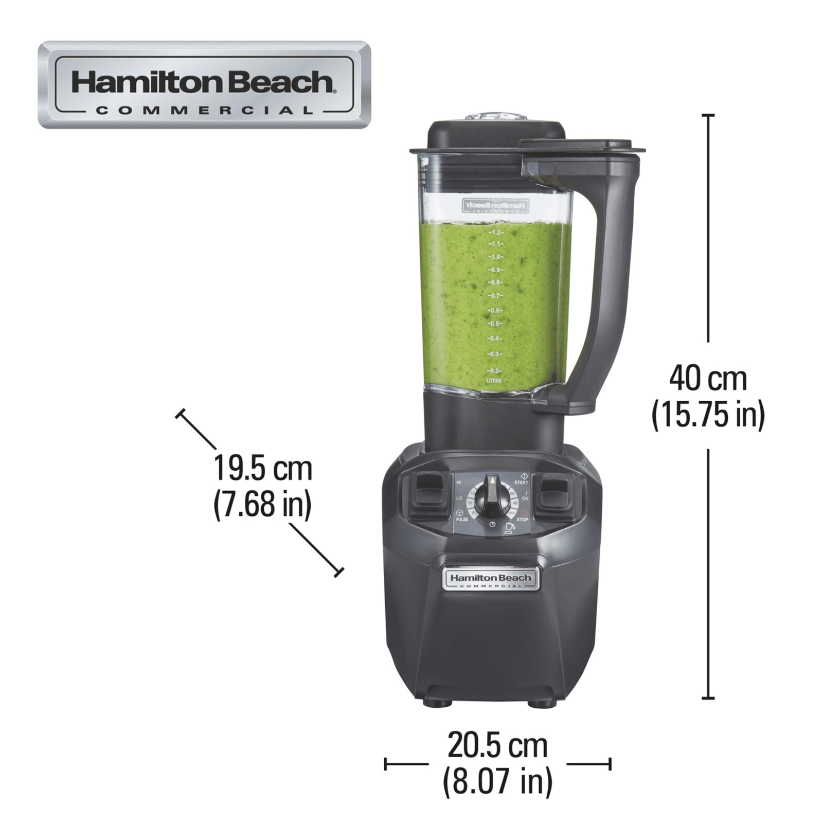 Blender barmański, 1,4 l, 187x216x448 mm, 1,79 kW | HAMILTON BEACH COMMERCIAL, Tango®
