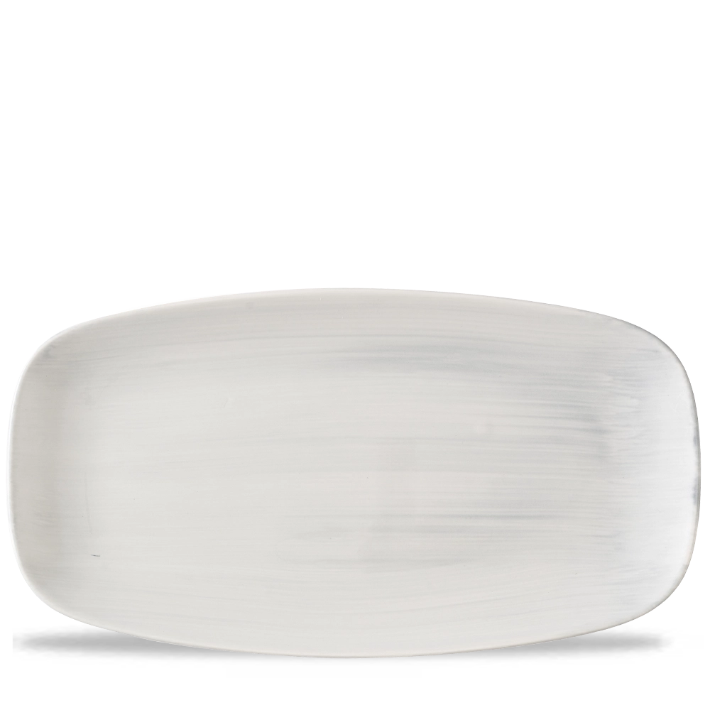Talerz podłużny szefa kuchni, 360×190 mm, szary | CHURCHILL, Stonecast Canvas Grey
