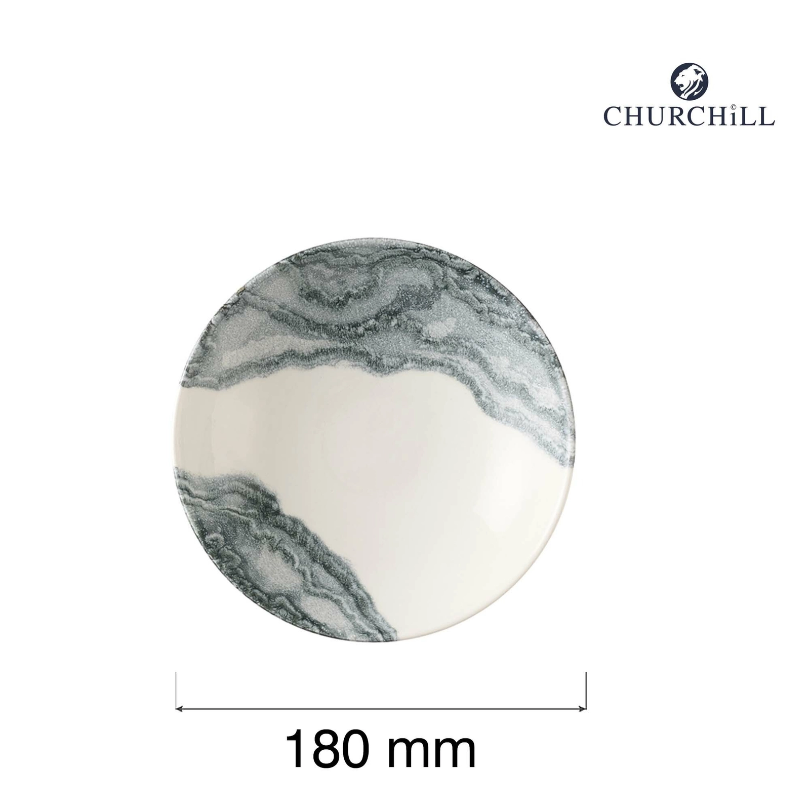 Miska coupe, Ø180 mm, kremowa | CHURCHILL, Tide Black