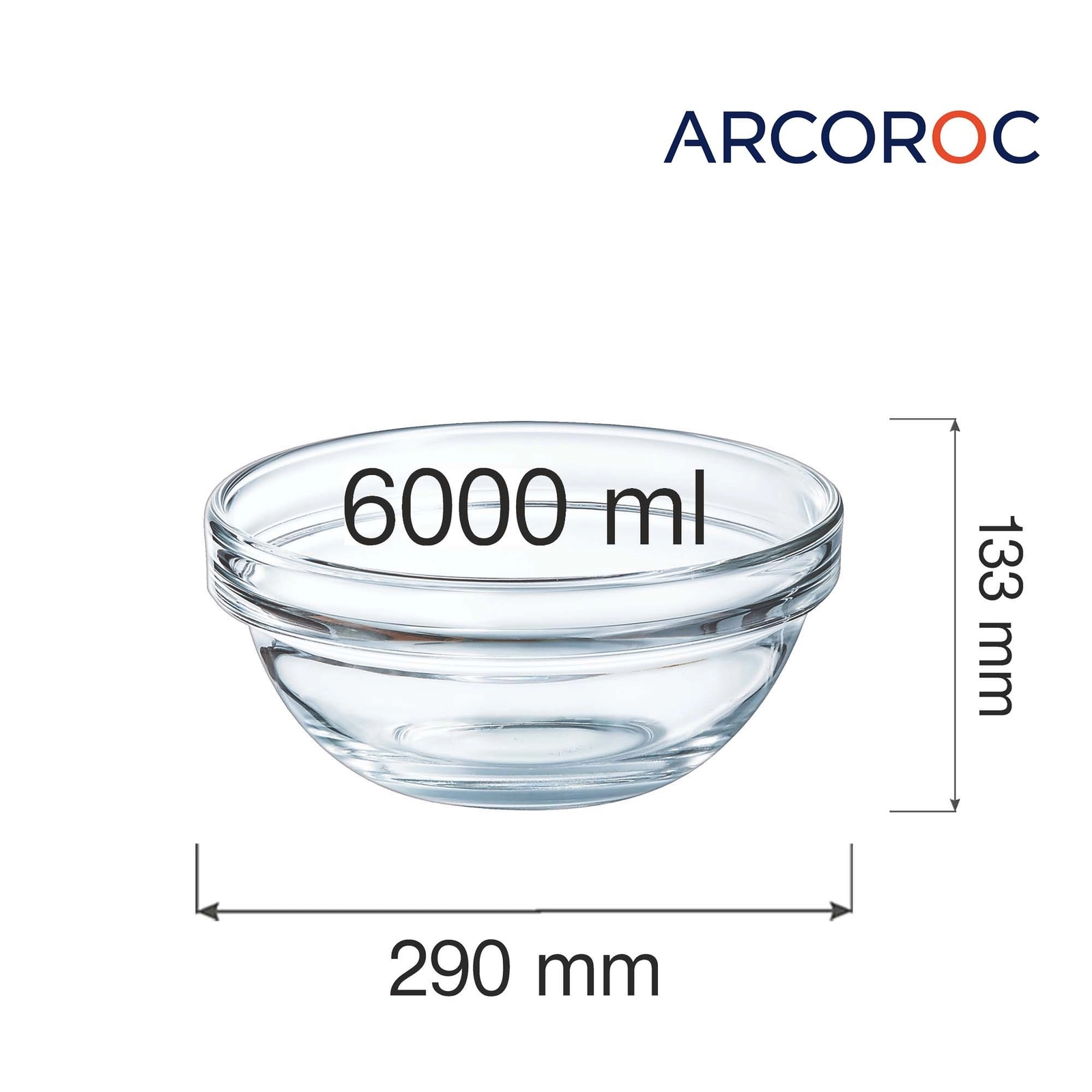 Salaterka, 6 l | ARCOROC, Empilable