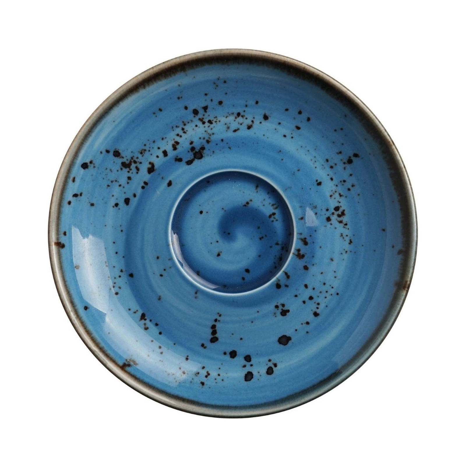 Spodek do cappuccino, Ø160 mm, niebieski | FINE DINE, Iris