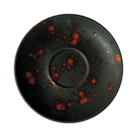 Spodek do cappuccino, Ø160 mm, czarny | FINE DINE, Bloom