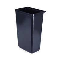 Pojemnik na odpadki z polipropylenu, 26 l, czarny, 330x240x530 mm | HENDI, 815649
