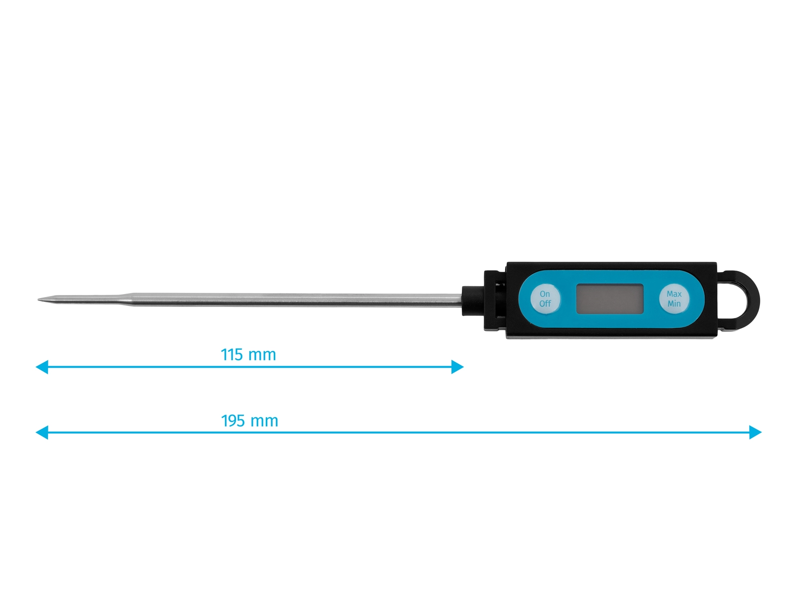 Termometr cyfrowy od -50 do 200°C | TECHNICA, Silver Line