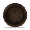 Talerz płytki coupe, Ø260 mm | CHURCHILL, Stonecast Patina Iron Black