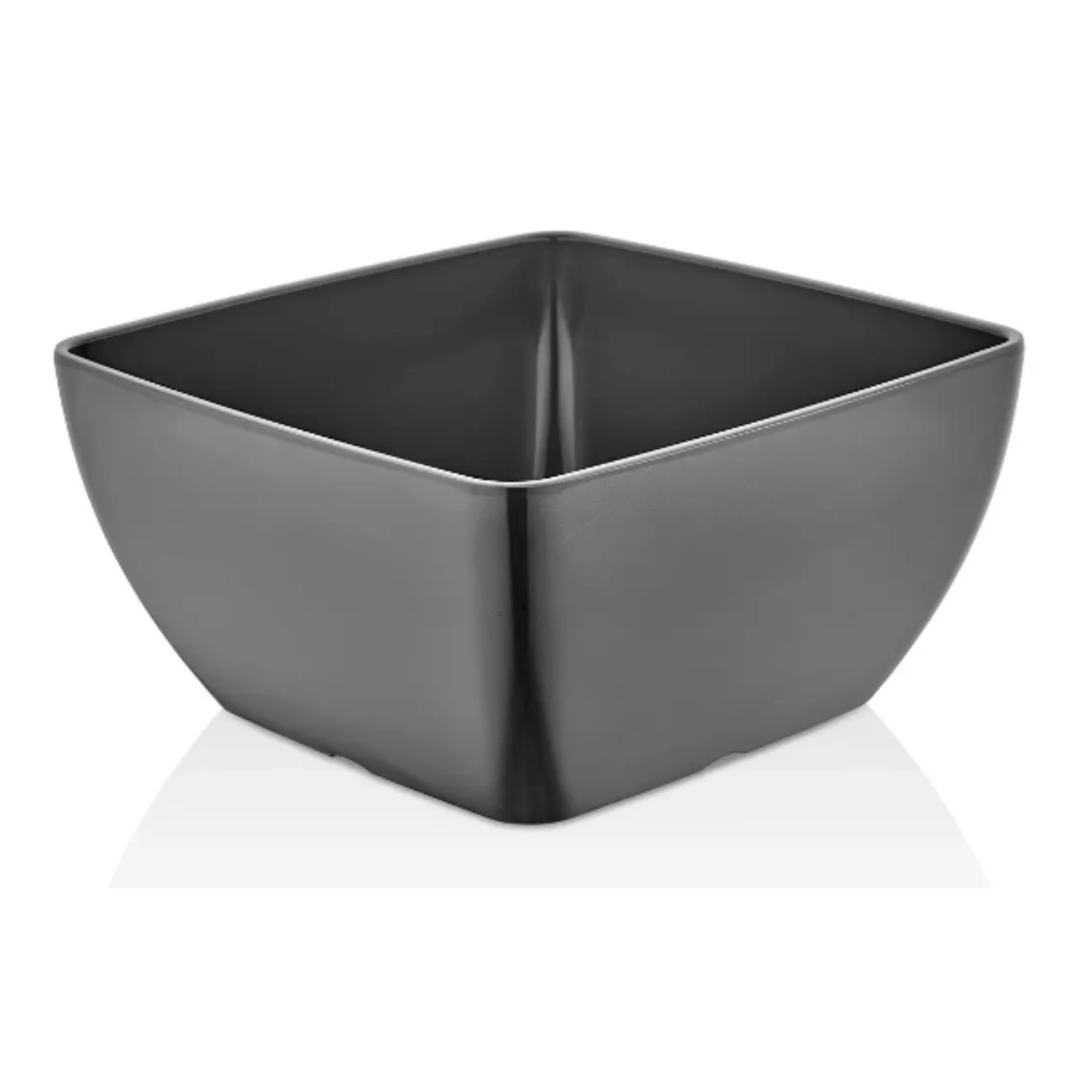Miska kwadratowa z melaminy, 250×250×120 mm, grafitowa | FINE DINE, 562673