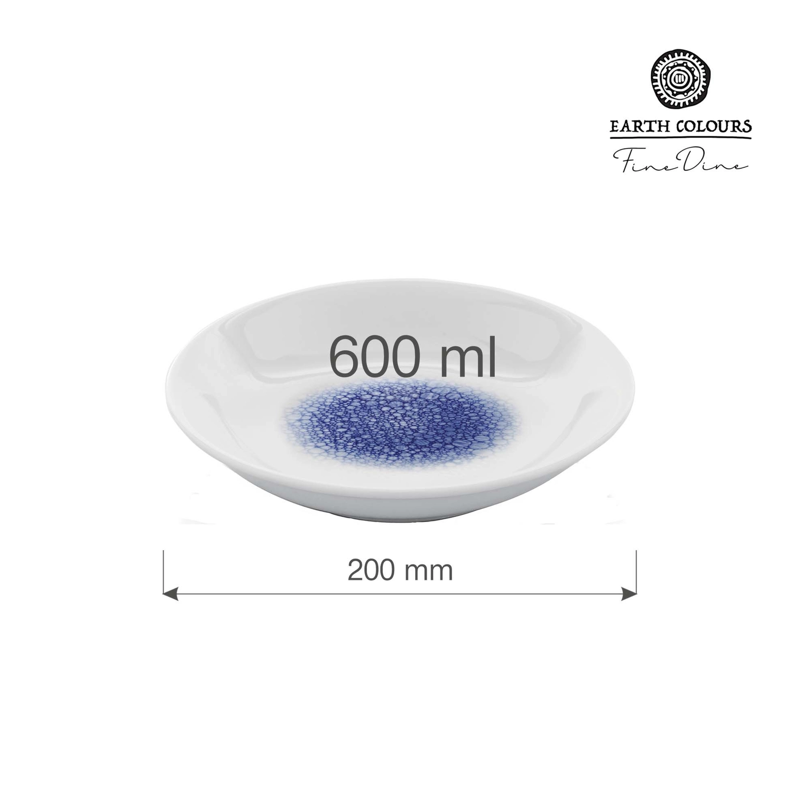 Miska, Ø200 mm, 600 ml, szara | FINE DINE, Serenity