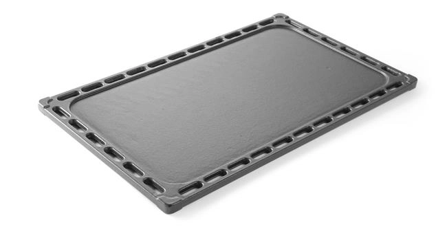 Płyta grillowa żeliwna dwustronna, GN 1/1, 325x530 mm | HENDI, 932001