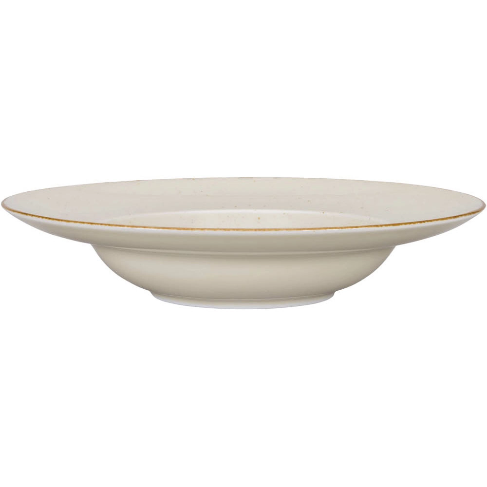 Talerz głęboki do pasty Kaszub z porcelany Ø240 mm, kremowy | LUBIANA, Art
