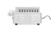 Podgrzewacz rolkowy do parówek jednostrefowy, 9 rolek, 230 V, 0,94 kW, 520x425x175 mm | HENDI, 268605