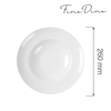 Talerz do pasty, Ø260 mm | FINE DINE, Bianco