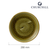 Talerz płytki, Ø288 mm | CHURCHILL, Stonecast Plume Green