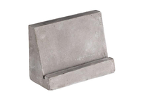 Zestaw 2 szt. podstawek na karty z betonu 80x35x60 mm, szary | APS, 71495