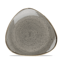 Talerz trójkątny, 311 mm | CHURCHILL, Stonecast Peppercorn Grey