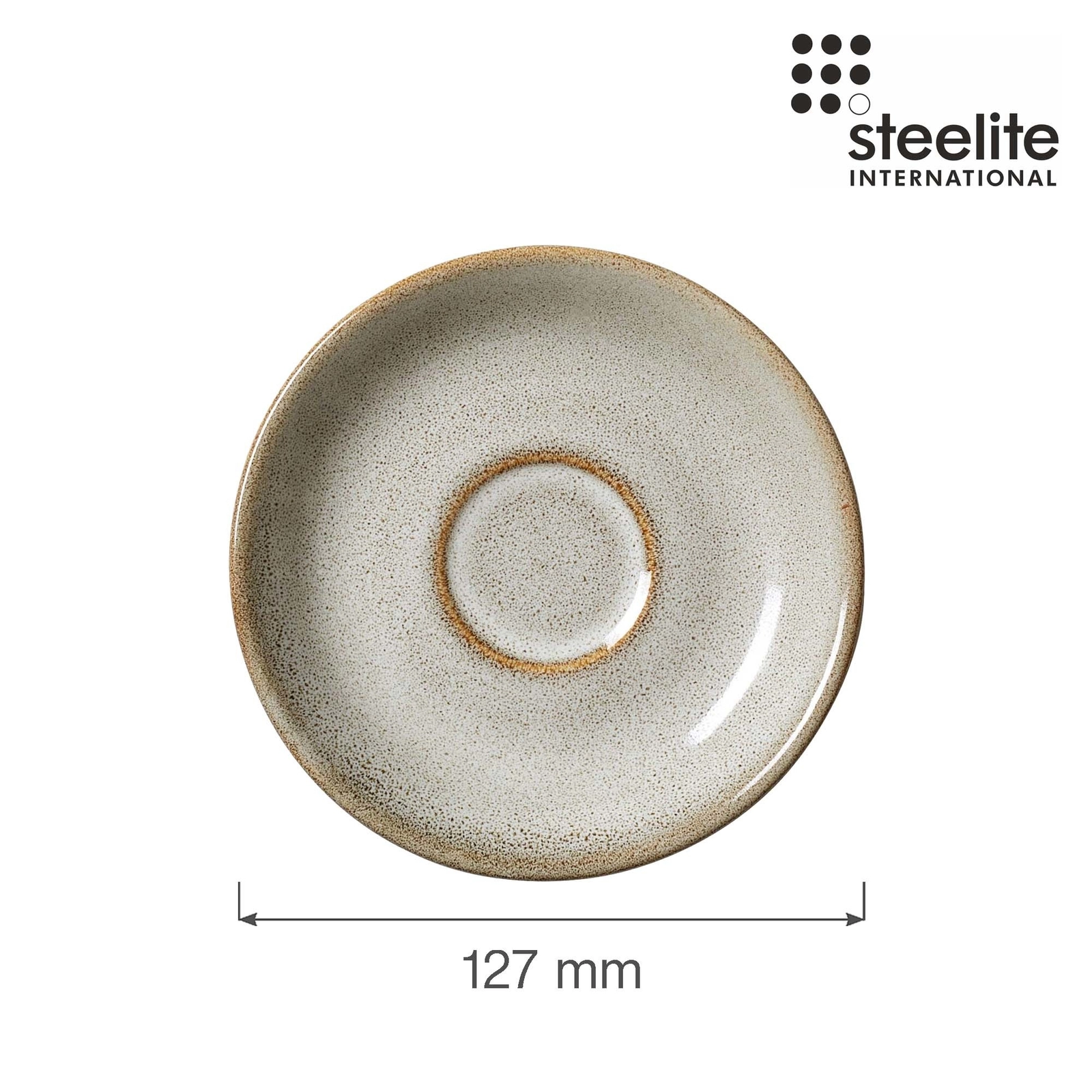 Spodek, ⌀127 mm, szary | STEELITE, Potter’s Collection Pier