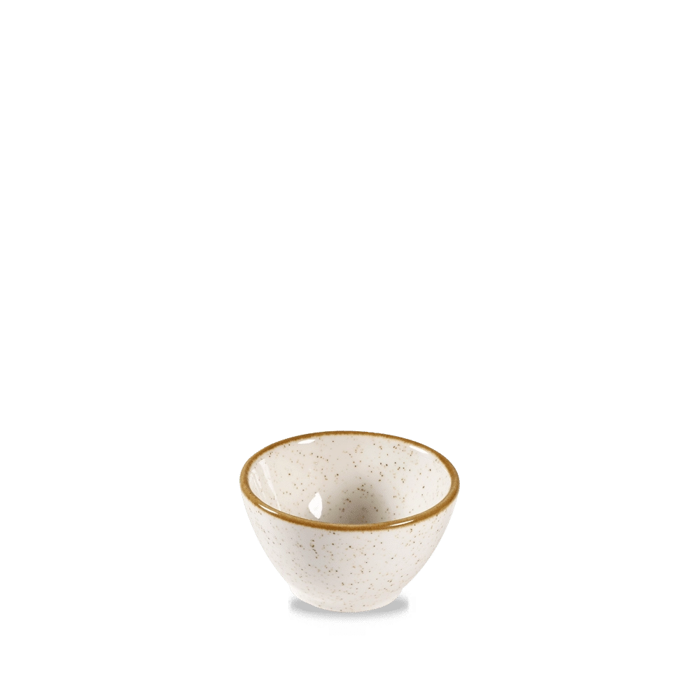 Pojemnik na dip, Ø90 mm, 110 ml | CHURCHILL, Stonecast Barley White