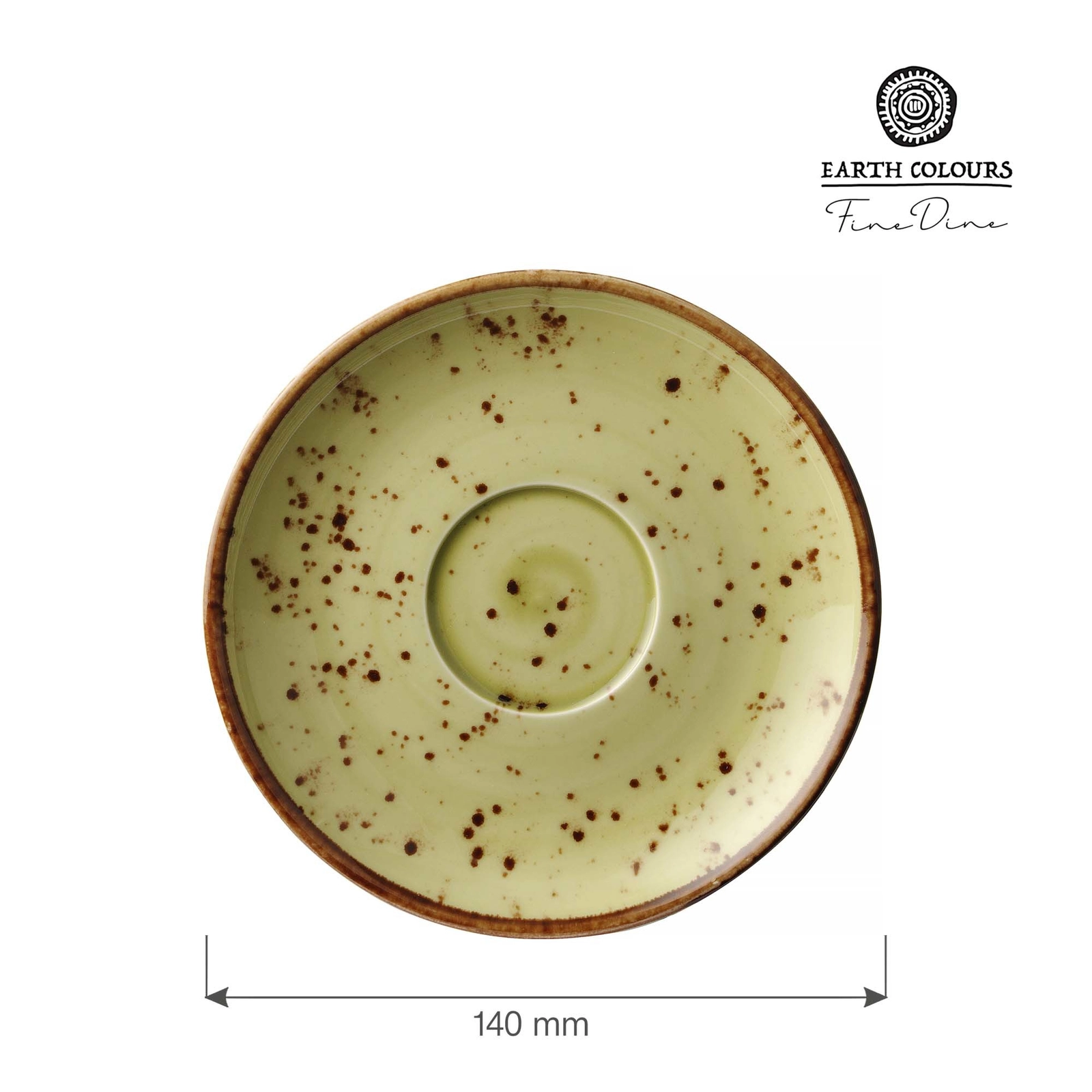 Spodek, Ø140 mm, zielony | FINE DINE, Olive