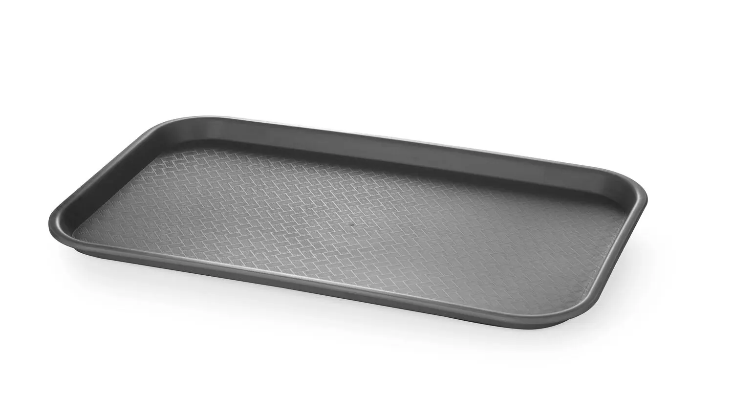 Taca Fast Food GN 1/1 530x325 mm z polipropylenu, czarna | AMERBOX, 878590