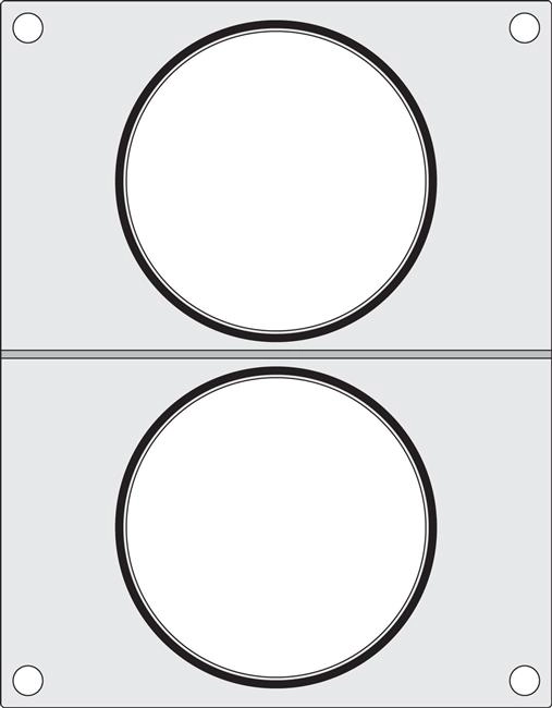 Matryca do zgrzewarki, 2x pojemnik do zupy ø115 mm | HENDI, 805633