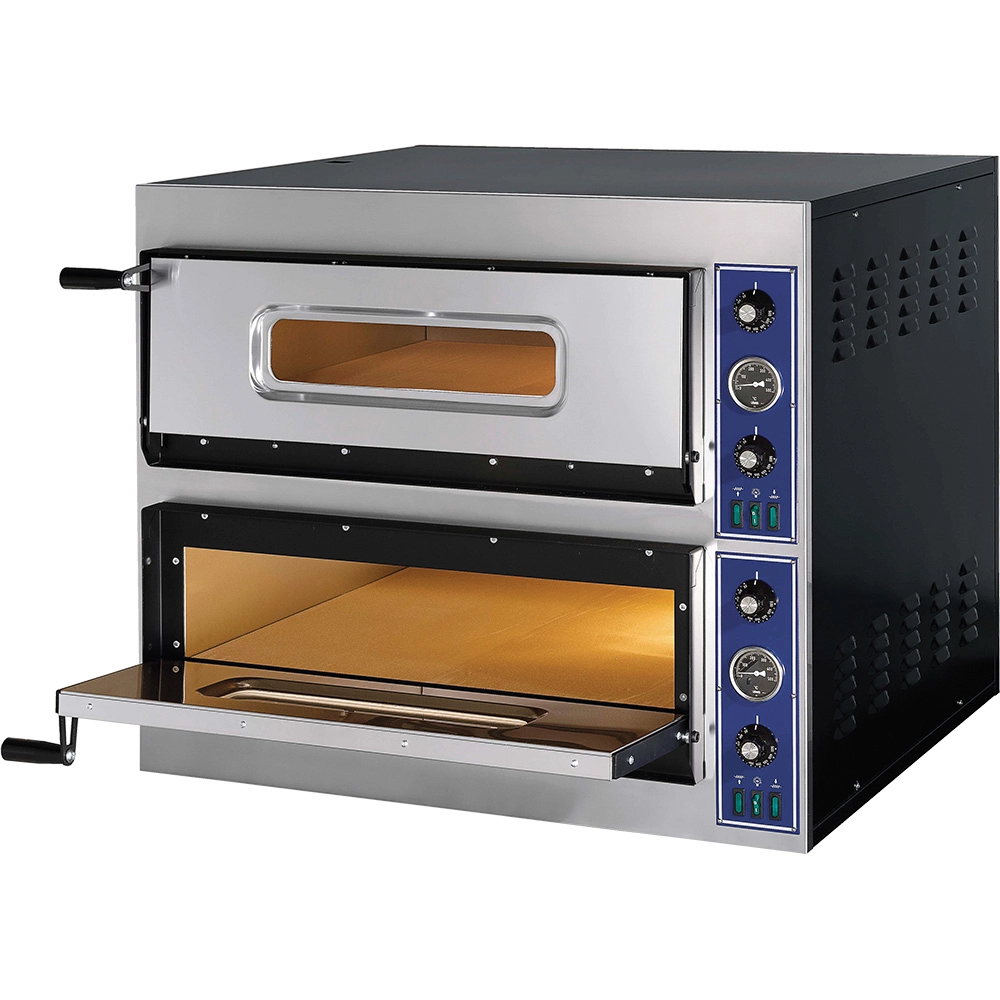 Piec do pizzy, 2×6×Ø32 cm, 14.4 kW, 400 V, 900×1080×750 mm | GGF, E-Start Line