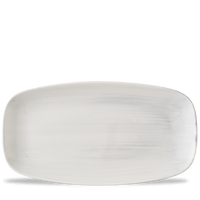 Talerz podłużny szefa kuchni, 360×190 mm, szary | CHURCHILL, Stonecast Canvas Grey