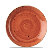 Talerz płytki, Ø217 mm | CHURCHILL, Stonecast Spiced Orange