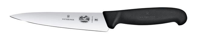 Nóż kuchenny z szerokim ostrzem 284 mm, czarny | VICTORINOX, 5.2003.15