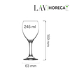 Kieliszek do wina, 245 ml | LAV, Aspen