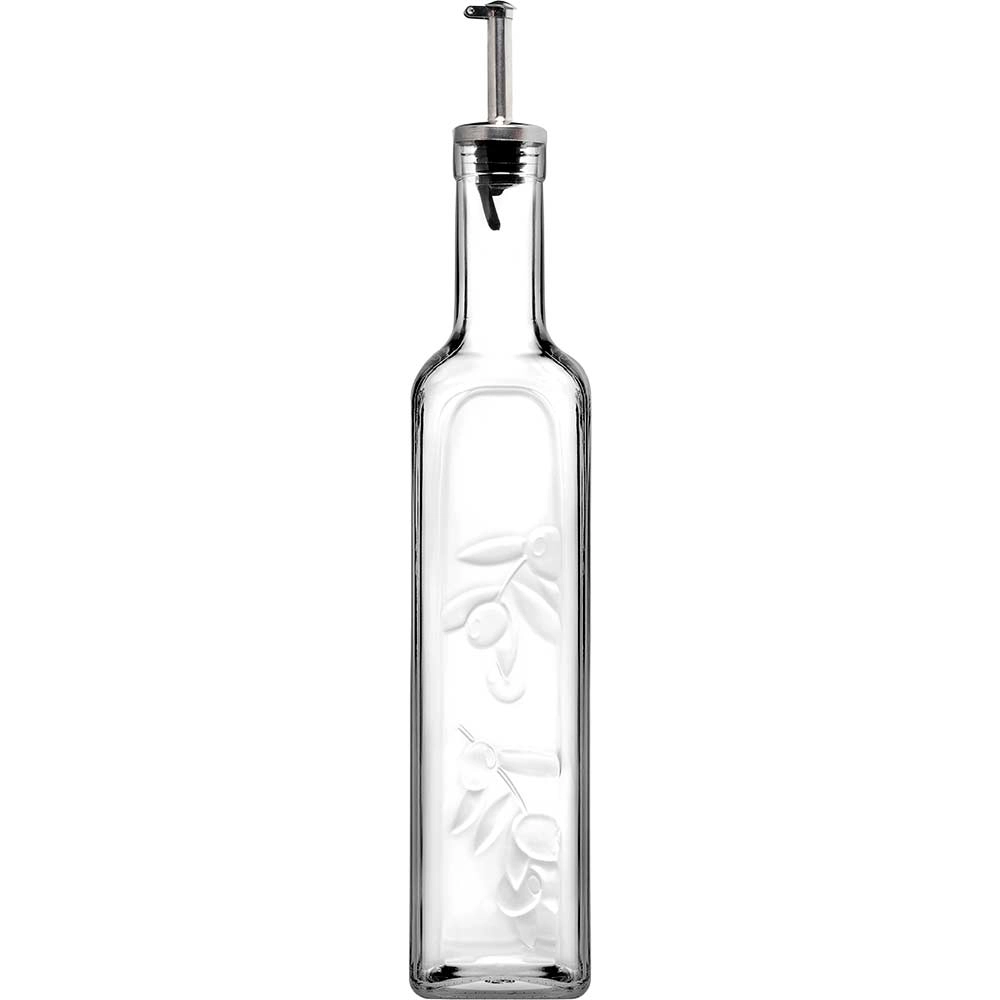 Butelka do oliwy i octu z metalowym korkiem 500 ml | PASABAHCE, 400291