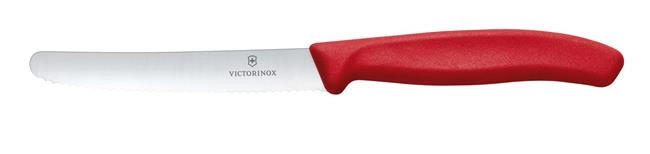 Nóż do pomidorów 219 mm, czerwony | VICTORINOX, 6.7831