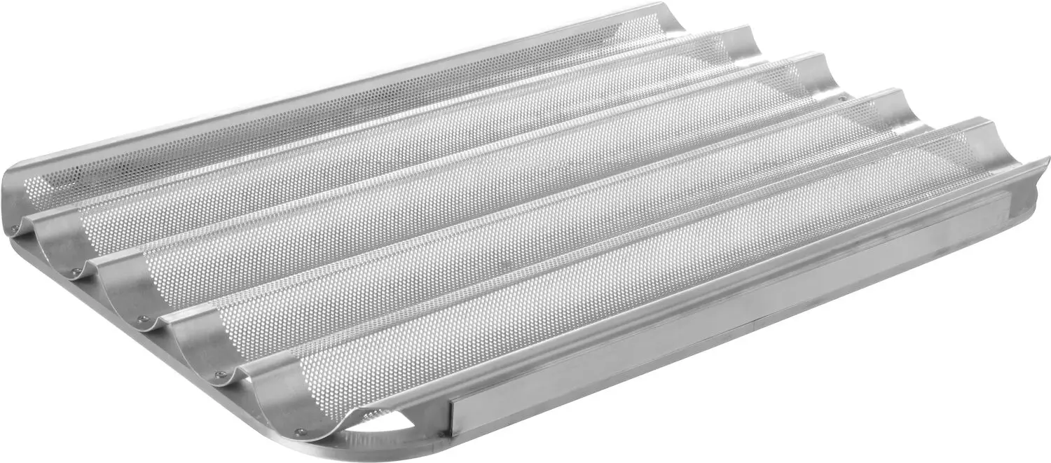 Blacha do bagietek, perforowana, na 5 sztuk, 600x400 mm | HENDI, 808238