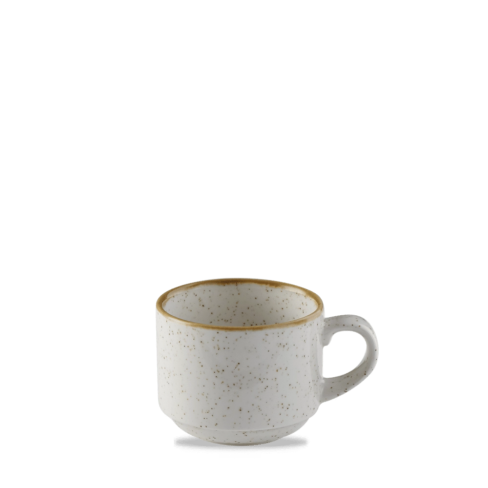 Filiżanka sztaplowana, Ø85 mm, 220 ml | CHURCHILL, Stonecast Barley White