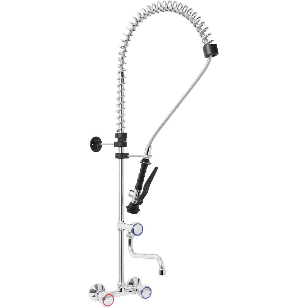 Napełniacz z wylewką, 2-otworowy, montowany do ściany, ze spryskiwaczem | MONOLITH, 651543